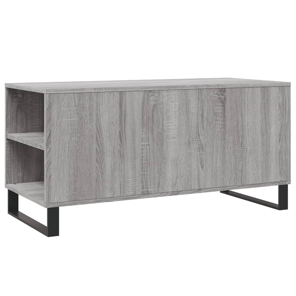 Salontafel 102x44,5x50 cm bewerkt hout grijs sonoma eikenkleur is nu te koop bij PeponiXL, paradijselijk wonen!