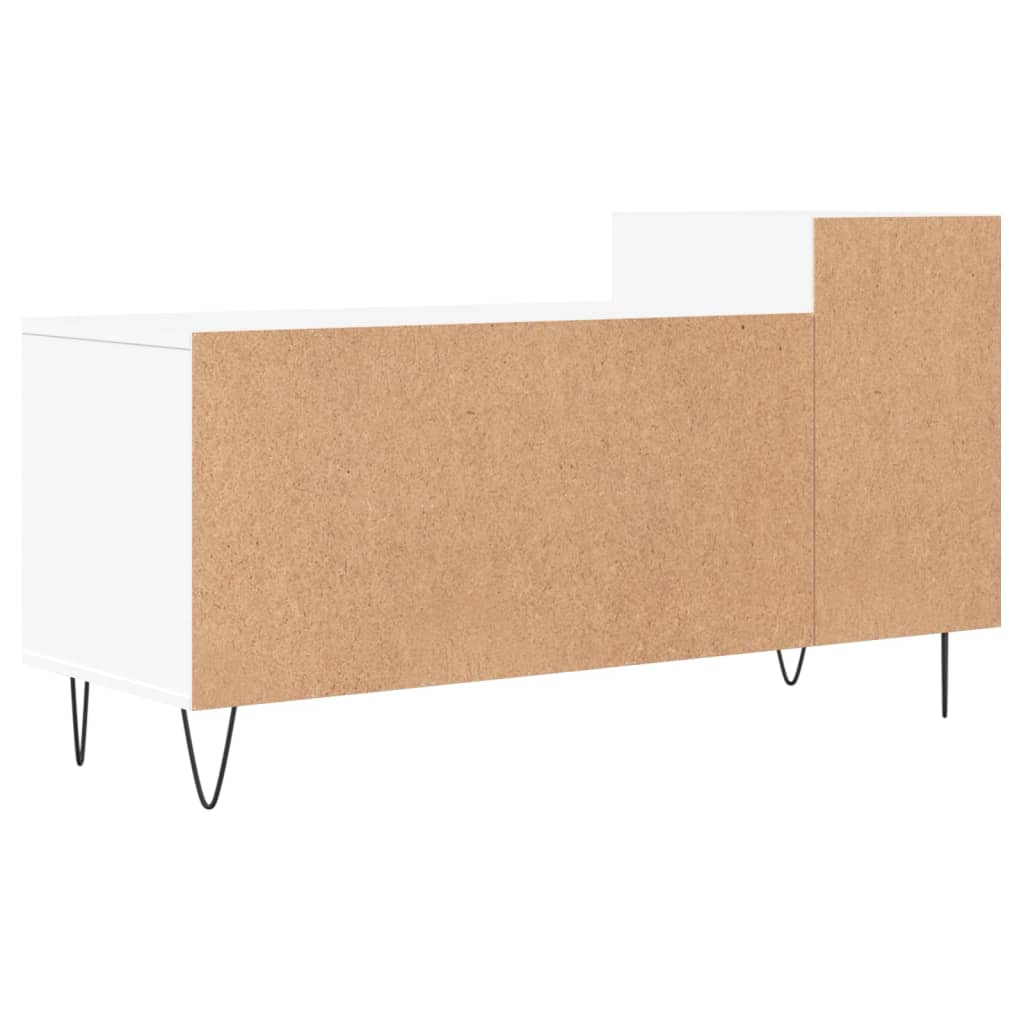 Tv-meubel 100x35x55 cm bewerkt hout wit is nu te koop bij PeponiXL, paradijselijk wonen!