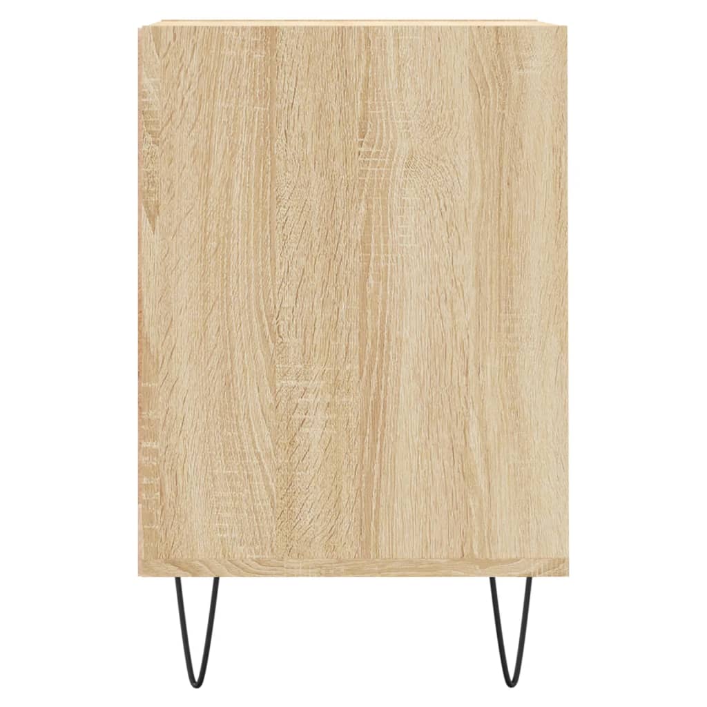 Tv-meubel 100x35x55 cm bewerkt hout sonoma eikenkleurig is nu te koop bij PeponiXL, paradijselijk wonen!