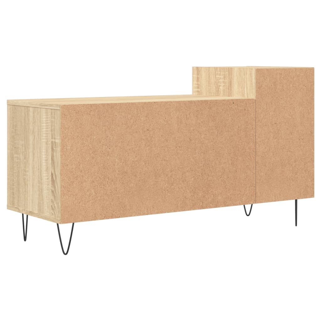 Tv-meubel 100x35x55 cm bewerkt hout sonoma eikenkleurig is nu te koop bij PeponiXL, paradijselijk wonen!