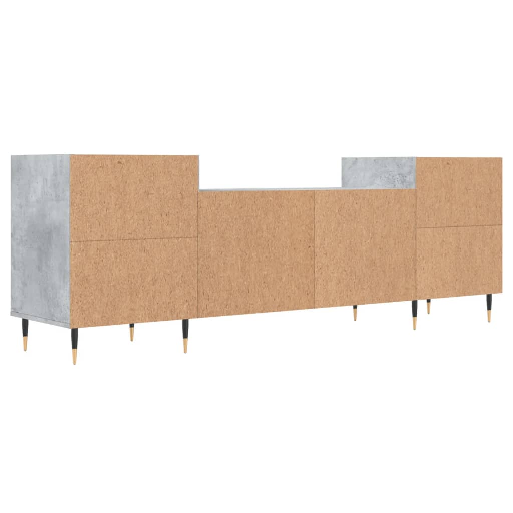 Tv-meubel 160x35x55 cm bewerkt hout betongrijs is nu te koop bij PeponiXL, paradijselijk wonen!