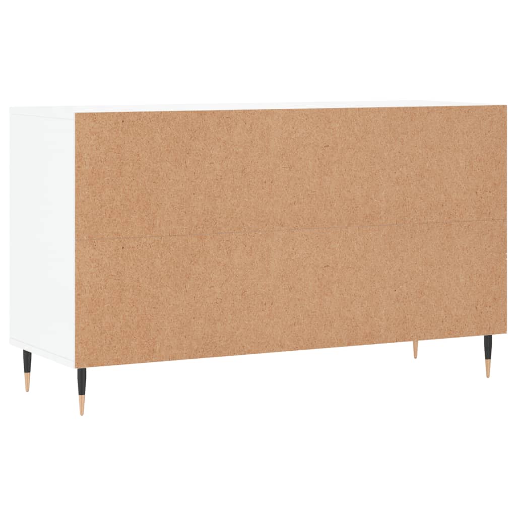 Schoenenkast 102x36x60 cm bewerkt hout hoogglans wit is nu te koop bij PeponiXL, paradijselijk wonen!