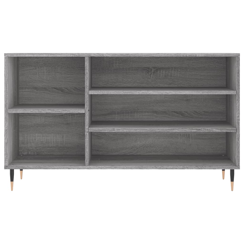 Schoenenkast 102x36x60 cm bewerkt hout sonoma grijs is nu te koop bij PeponiXL, paradijselijk wonen!