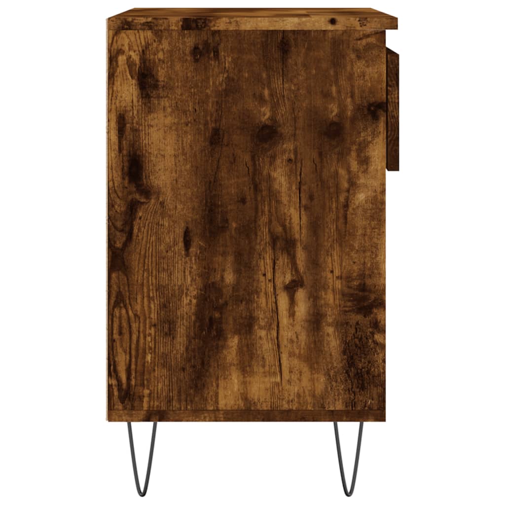 Schoenenkast 70x36x60 cm bewerkt hout gerookt eikenkleurig is nu te koop bij PeponiXL, paradijselijk wonen!