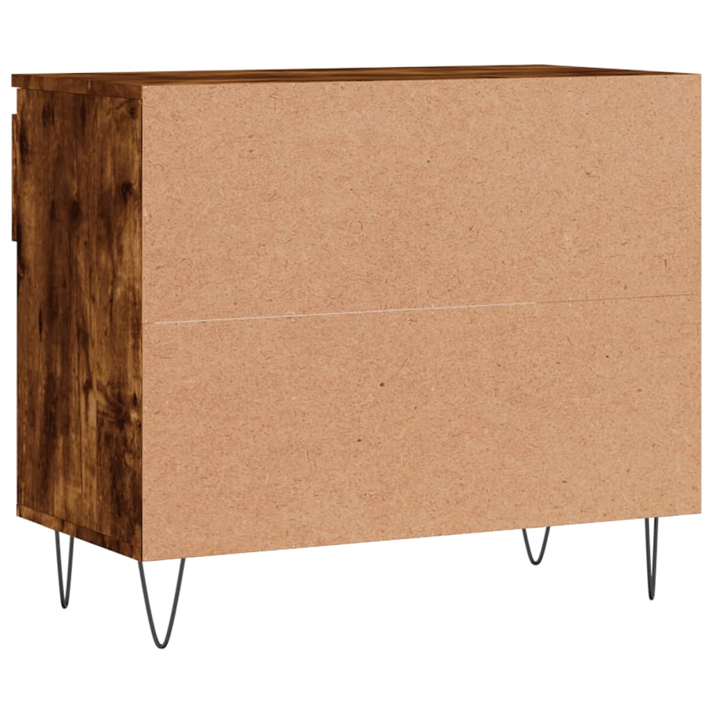 Schoenenkast 70x36x60 cm bewerkt hout gerookt eikenkleurig is nu te koop bij PeponiXL, paradijselijk wonen!