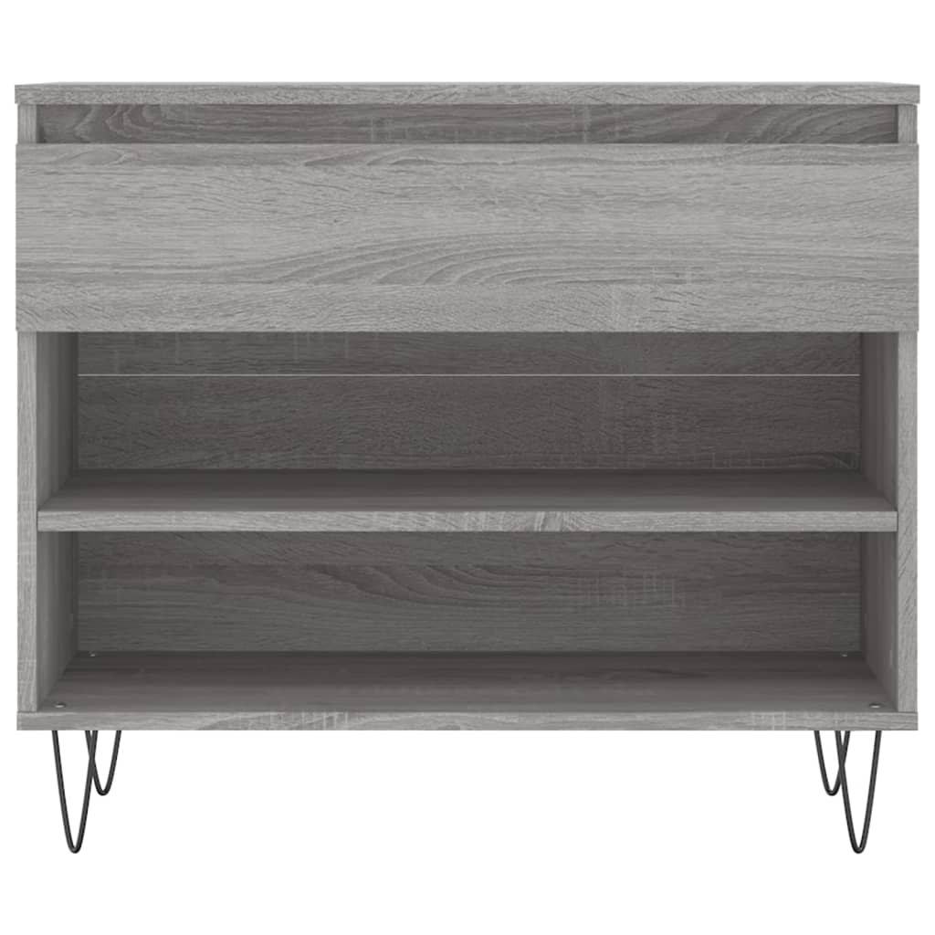 Schoenenkast 70x36x60 cm bewerkt hout sonoma grijs is nu te koop bij PeponiXL, paradijselijk wonen!