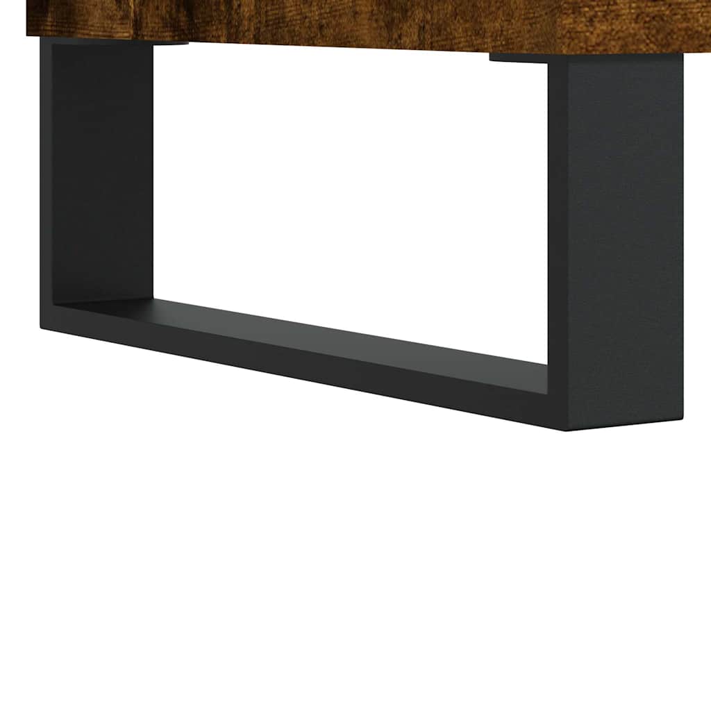 Hoge kast 60x36x110 cm bewerkt hout gerookt eikenkleurig is nu te koop bij PeponiXL, paradijselijk wonen!