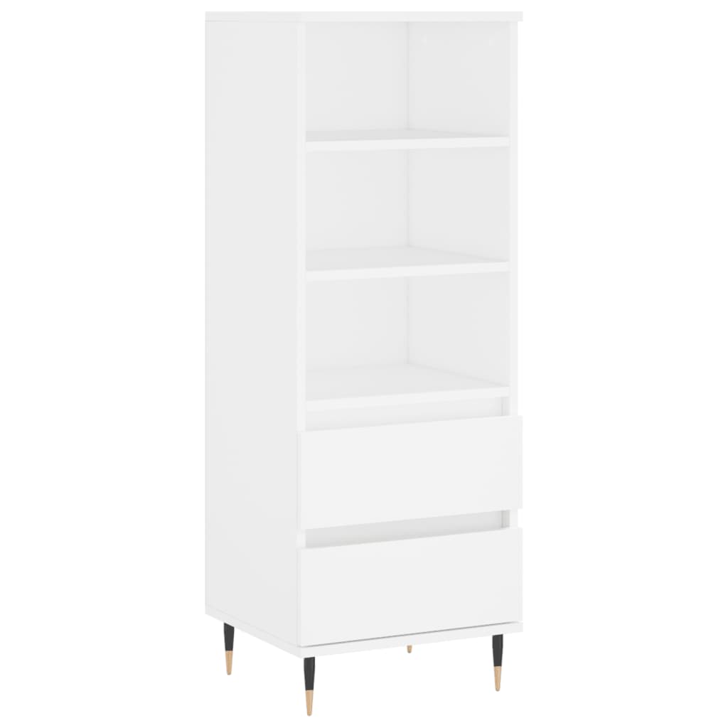Hoge kast 40x36x110 cm bewerkt hout wit is nu te koop bij PeponiXL, paradijselijk wonen!