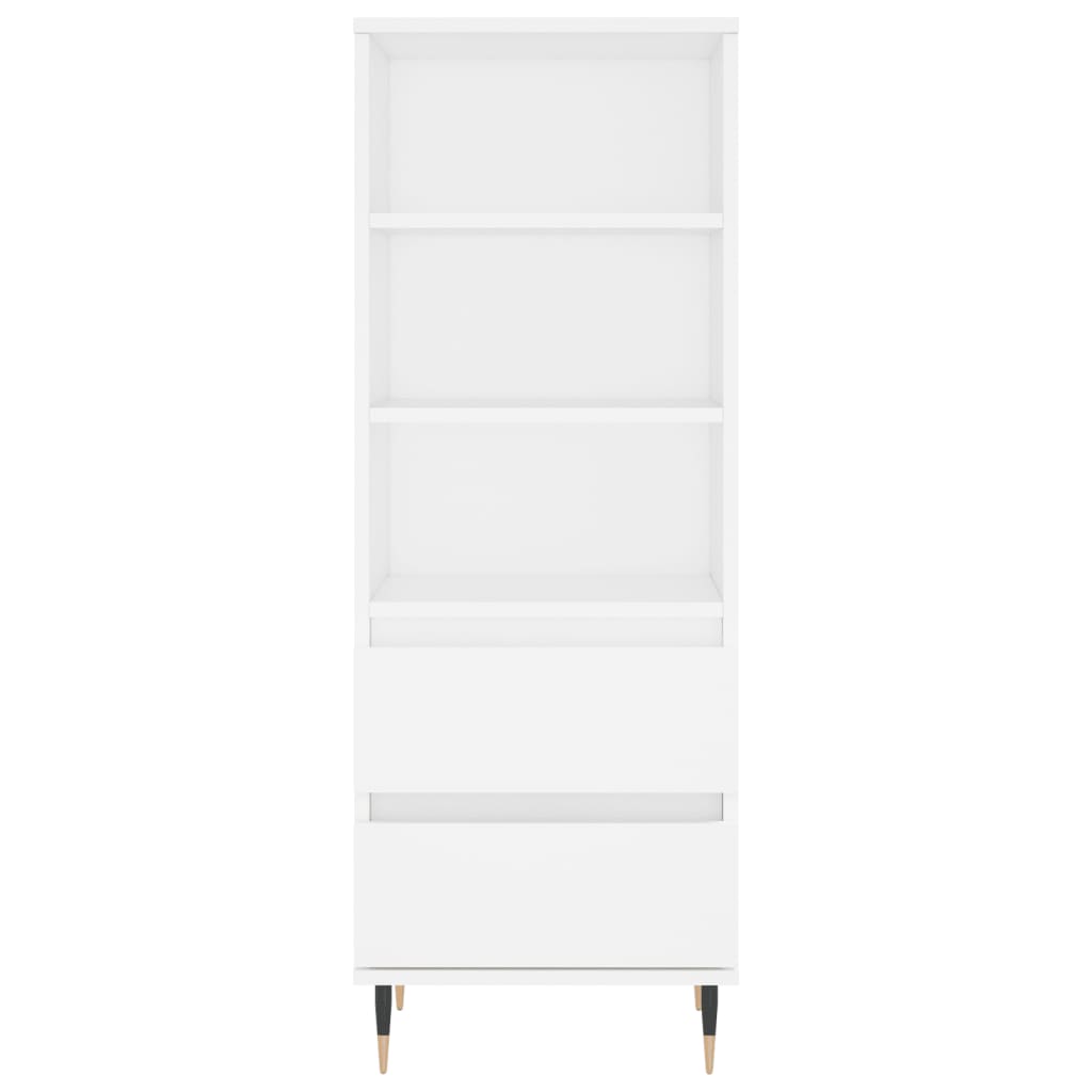 Hoge kast 40x36x110 cm bewerkt hout wit is nu te koop bij PeponiXL, paradijselijk wonen!