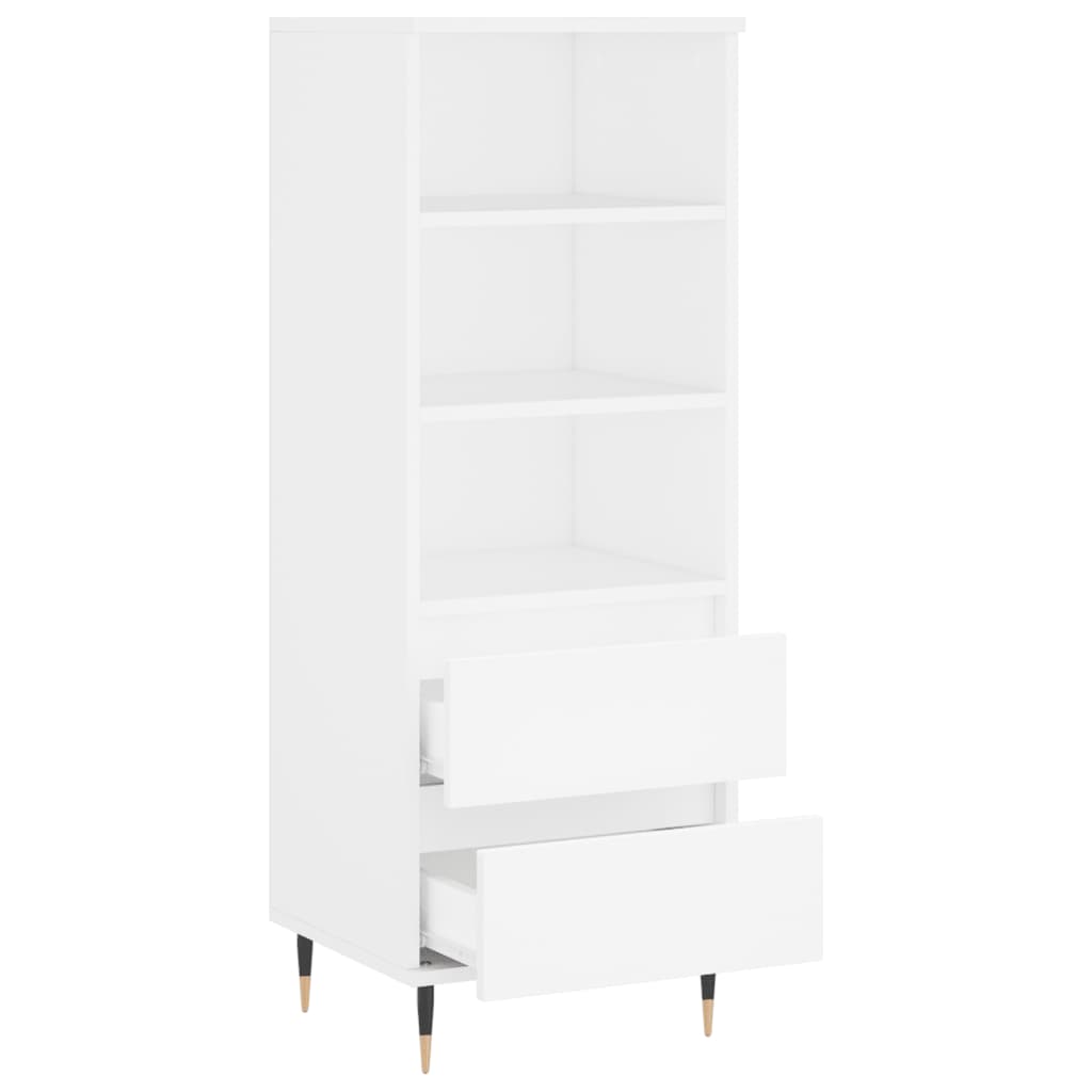 Hoge kast 40x36x110 cm bewerkt hout wit is nu te koop bij PeponiXL, paradijselijk wonen!