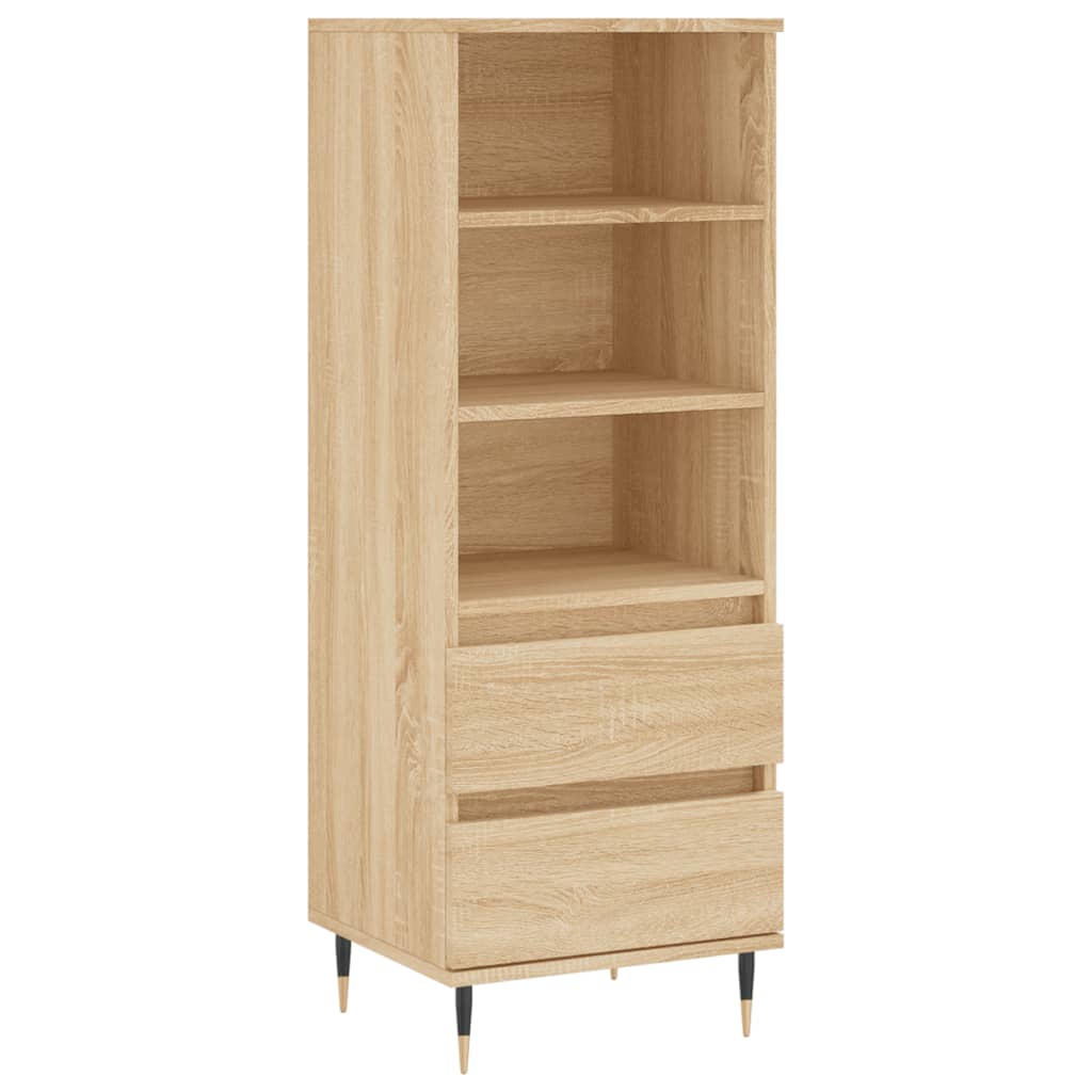 Hoge kast 40x36x110 cm bewerkt hout sonoma eiken is nu te koop bij PeponiXL, paradijselijk wonen!