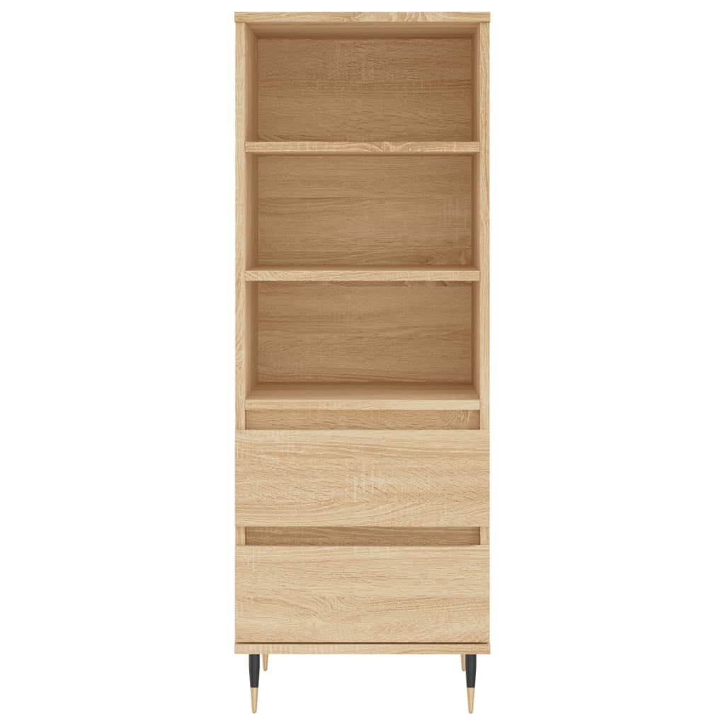 Hoge kast 40x36x110 cm bewerkt hout sonoma eiken is nu te koop bij PeponiXL, paradijselijk wonen!