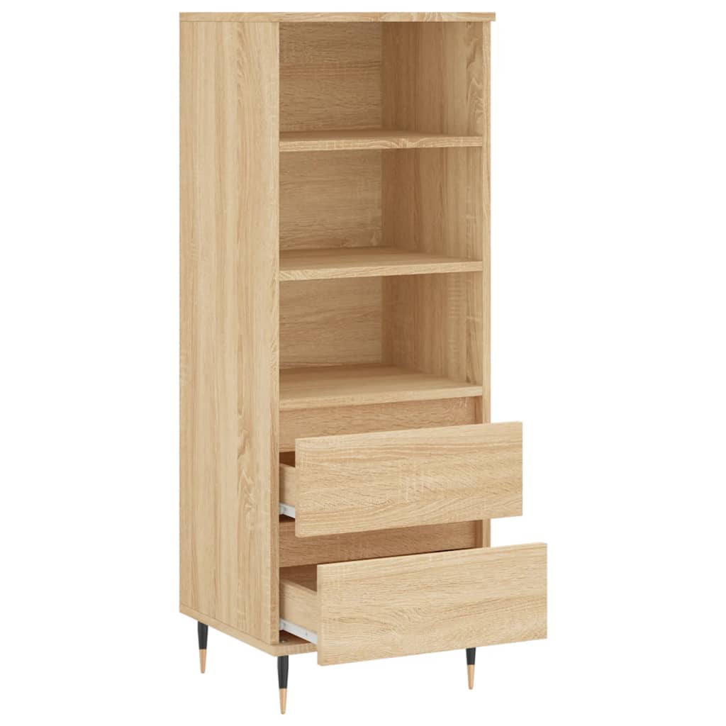 Hoge kast 40x36x110 cm bewerkt hout sonoma eiken is nu te koop bij PeponiXL, paradijselijk wonen!