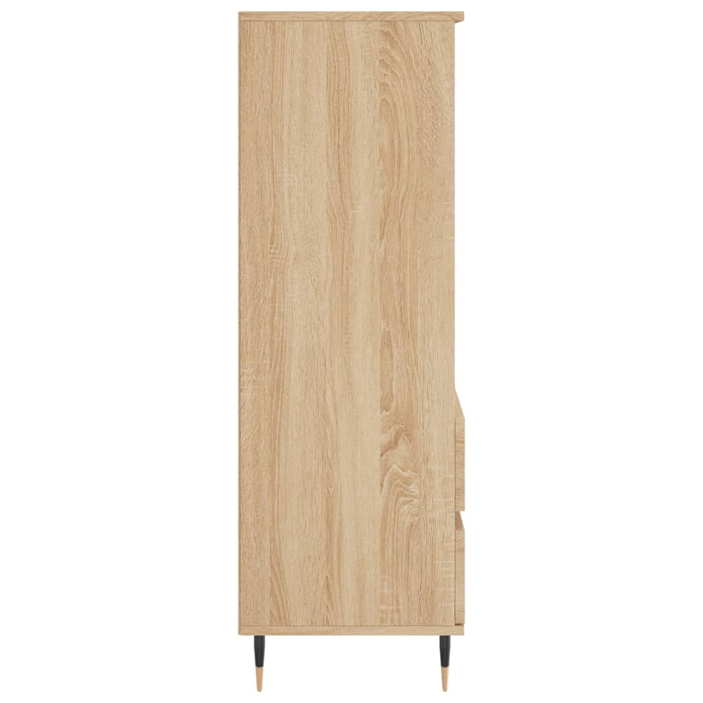 Hoge kast 40x36x110 cm bewerkt hout sonoma eiken is nu te koop bij PeponiXL, paradijselijk wonen!