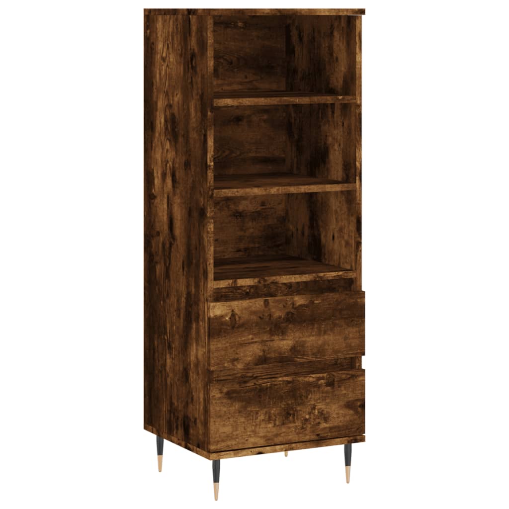 Hoge kast 40x36x110 cm bewerkt hout gerookt eiken is nu te koop bij PeponiXL, paradijselijk wonen!