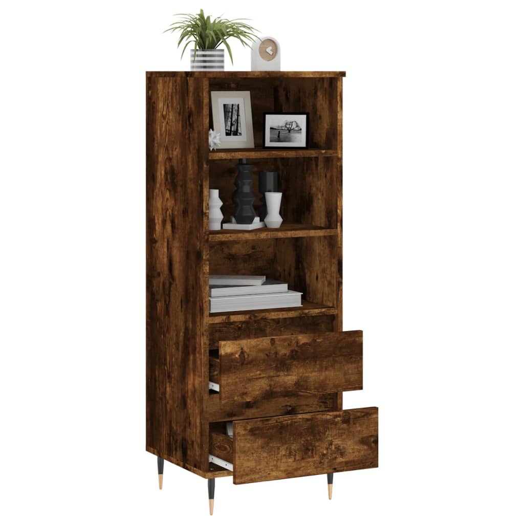 Hoge kast 40x36x110 cm bewerkt hout gerookt eiken is nu te koop bij PeponiXL, paradijselijk wonen!