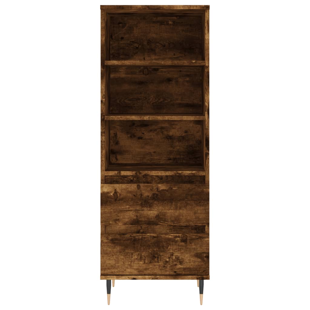 Hoge kast 40x36x110 cm bewerkt hout gerookt eiken is nu te koop bij PeponiXL, paradijselijk wonen!