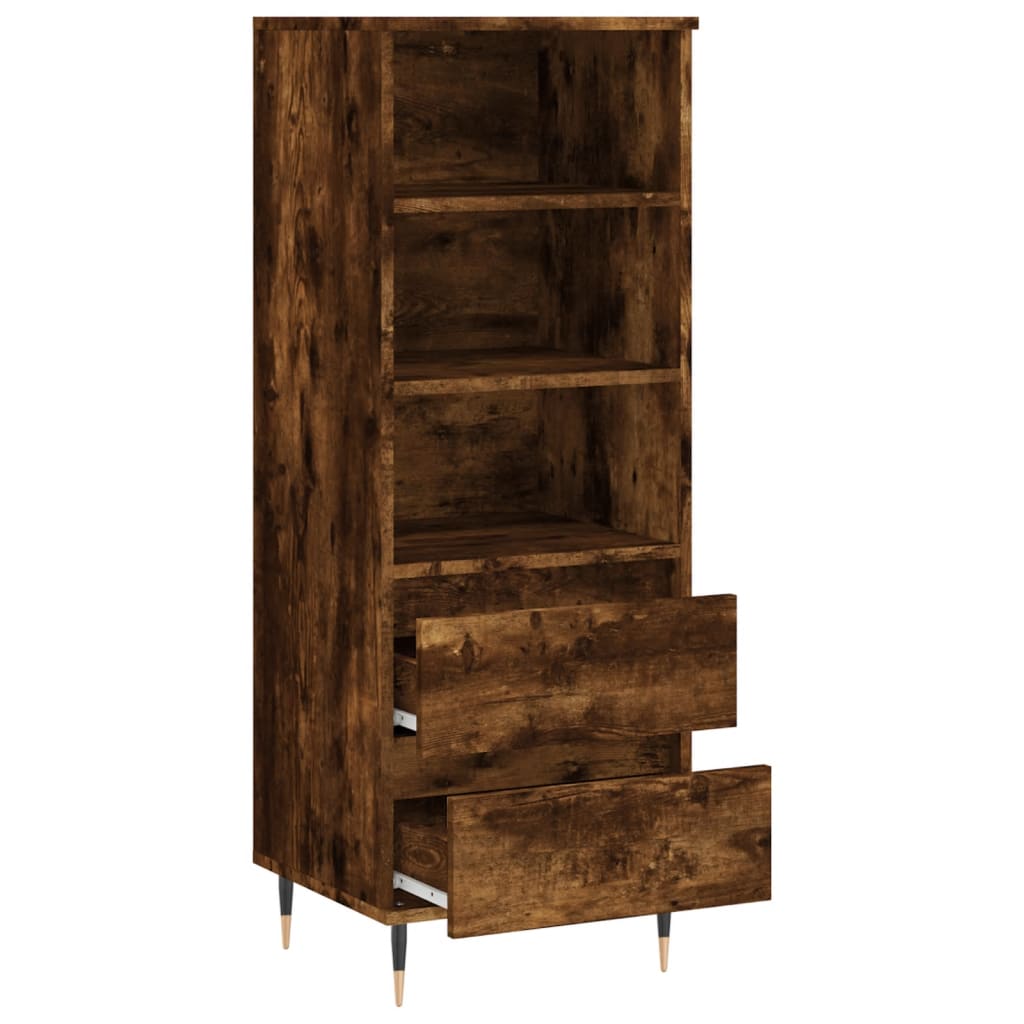 Hoge kast 40x36x110 cm bewerkt hout gerookt eiken is nu te koop bij PeponiXL, paradijselijk wonen!