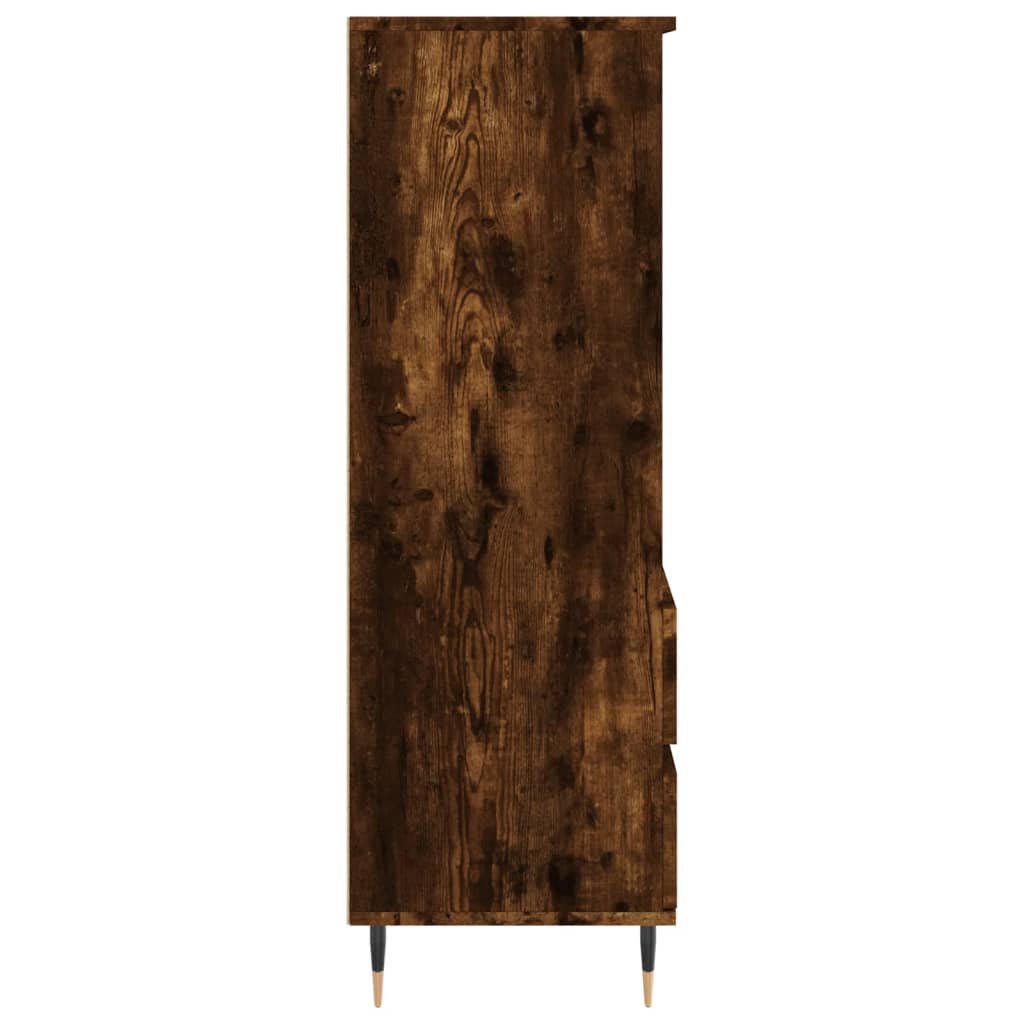 Hoge kast 40x36x110 cm bewerkt hout gerookt eiken is nu te koop bij PeponiXL, paradijselijk wonen!