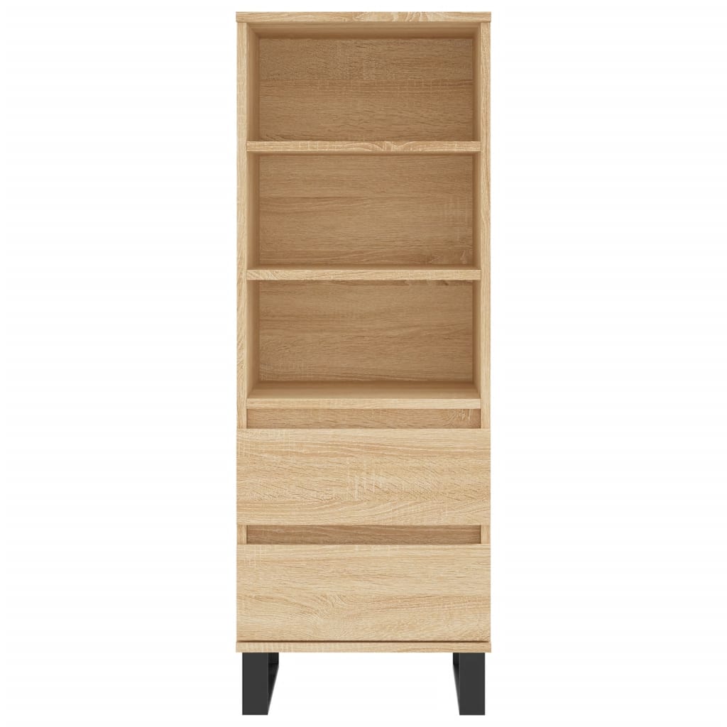 Hoge kast 40x36x110 cm bewerkt hout sonoma eiken is nu te koop bij PeponiXL, paradijselijk wonen!
