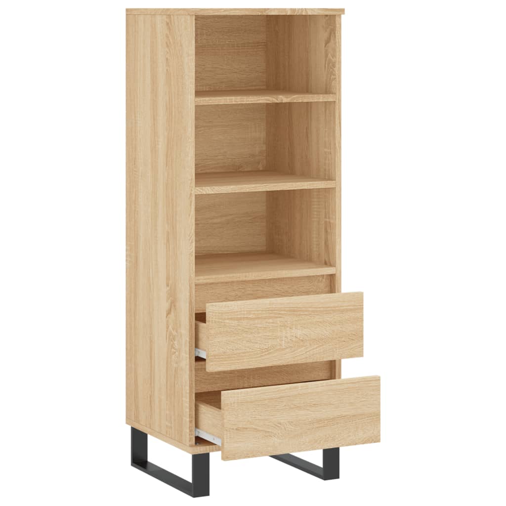 Hoge kast 40x36x110 cm bewerkt hout sonoma eiken is nu te koop bij PeponiXL, paradijselijk wonen!