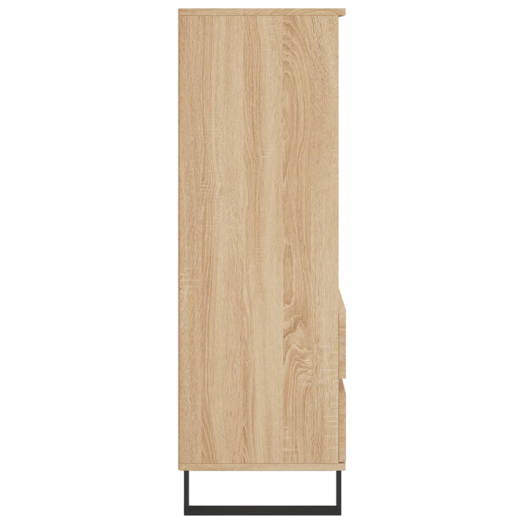 Hoge kast 40x36x110 cm bewerkt hout sonoma eiken is nu te koop bij PeponiXL, paradijselijk wonen!
