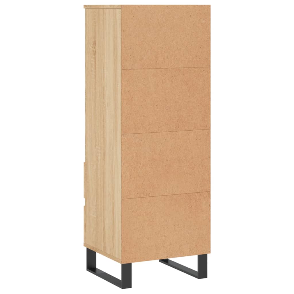 Hoge kast 40x36x110 cm bewerkt hout sonoma eiken is nu te koop bij PeponiXL, paradijselijk wonen!