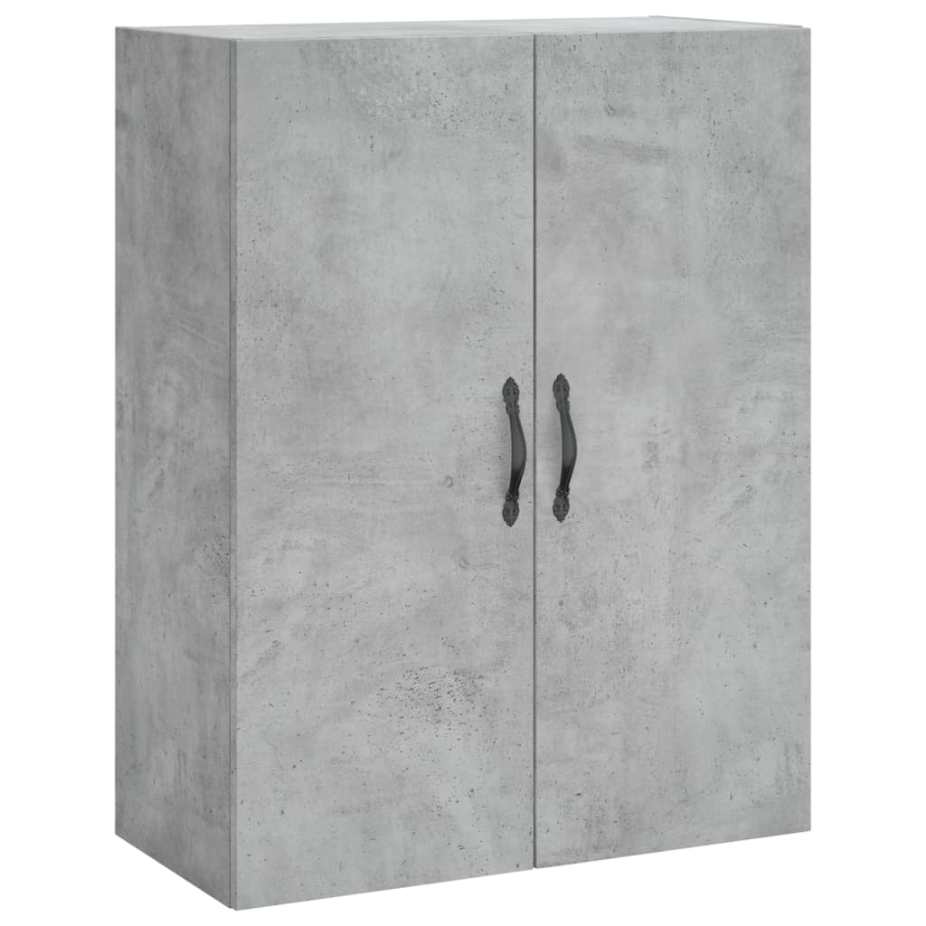 Wandkast 69,5x34x90 cm bewerkt hout betongrijs is nu te koop bij PeponiXL, paradijselijk wonen!