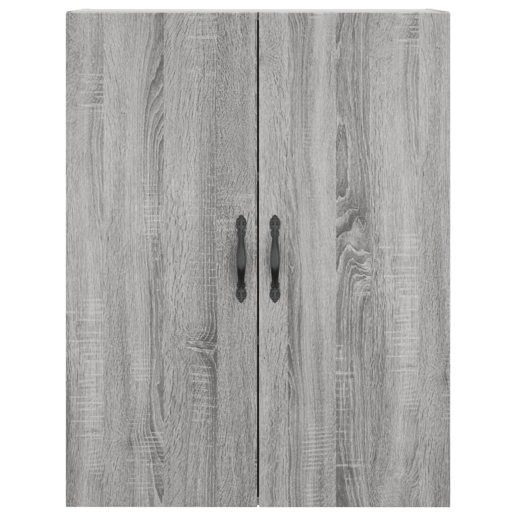 Wandkast 69,5x34x90 cm bewerkt hout grijs sonoma eikenkleurig is nu te koop bij PeponiXL, paradijselijk wonen!