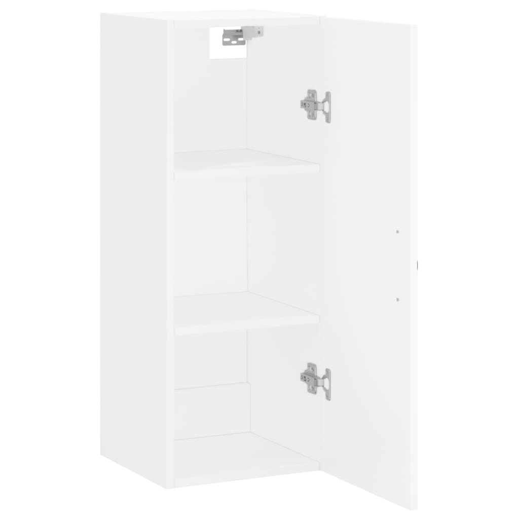 Wandkast 34,5x34x90 cm bewerkt hout wit is nu te koop bij PeponiXL, paradijselijk wonen!