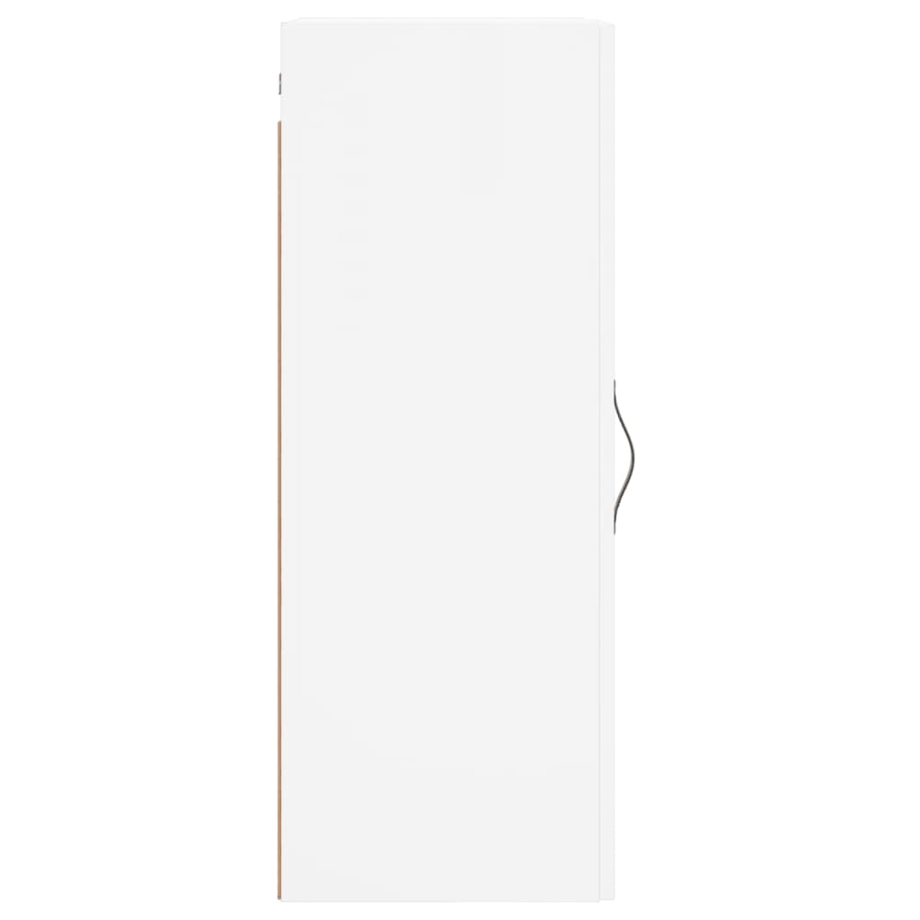 Wandkast 34,5x34x90 cm bewerkt hout wit is nu te koop bij PeponiXL, paradijselijk wonen!