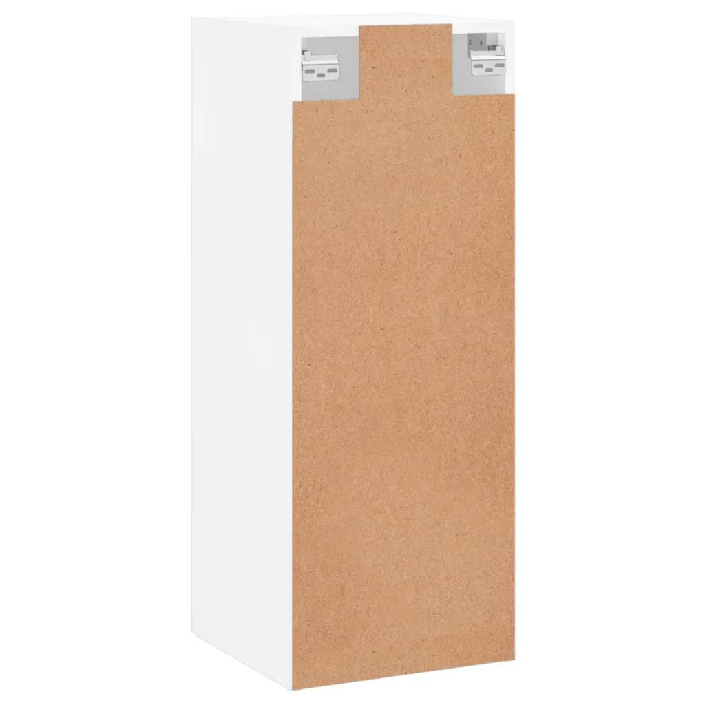 Wandkast 34,5x34x90 cm bewerkt hout wit is nu te koop bij PeponiXL, paradijselijk wonen!