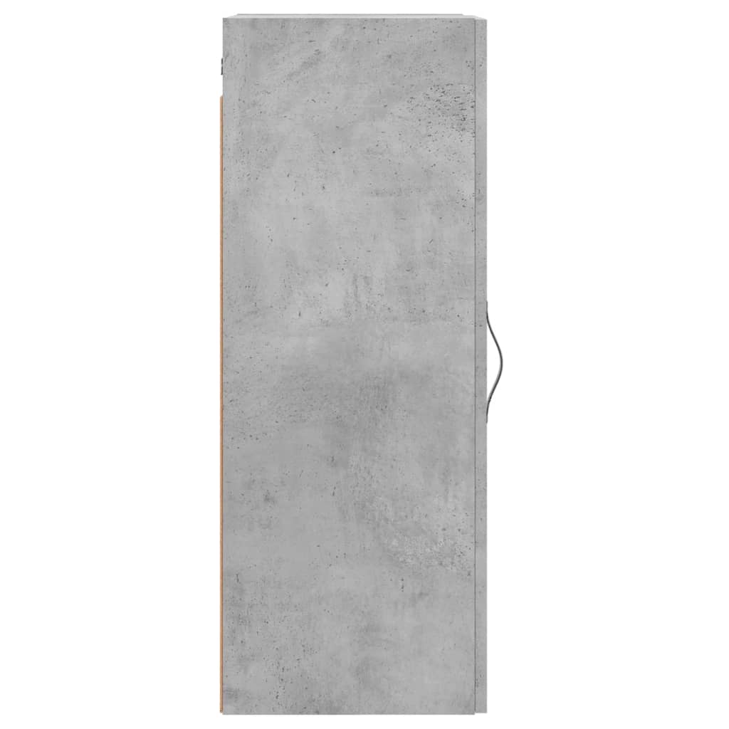 Wandkast 34,5x34x90 cm bewerkt hout betongrijs is nu te koop bij PeponiXL, paradijselijk wonen!