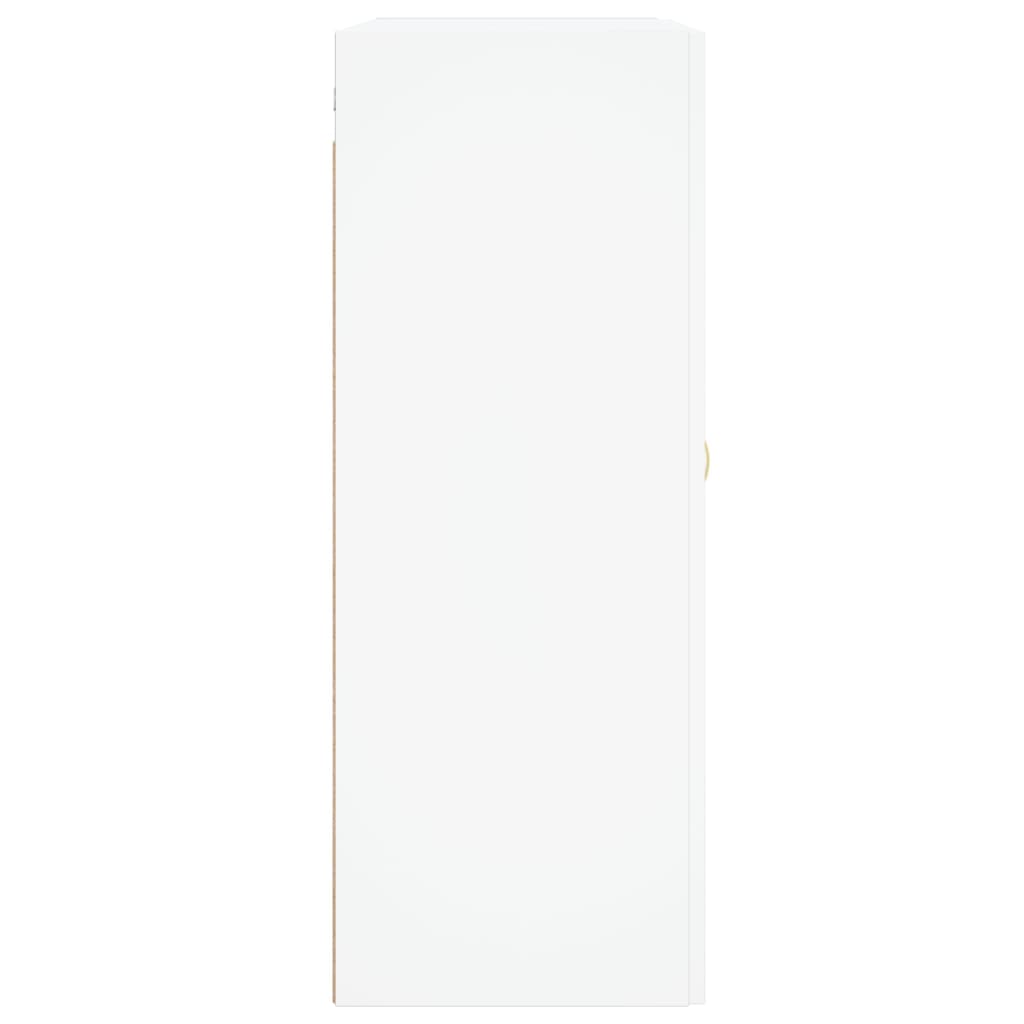 Wandkast 69,5x34x90 cm bewerkt hout wit is nu te koop bij PeponiXL, paradijselijk wonen!