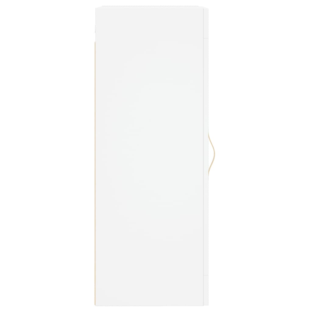 Wandkast 34,5x34x90 cm bewerkt hout wit is nu te koop bij PeponiXL, paradijselijk wonen!