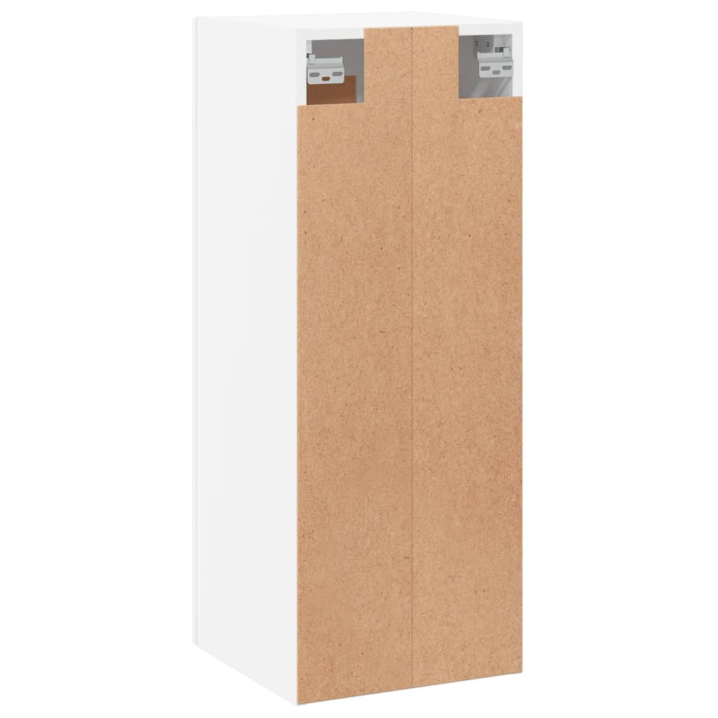 Wandkast 34,5x34x90 cm bewerkt hout wit is nu te koop bij PeponiXL, paradijselijk wonen!