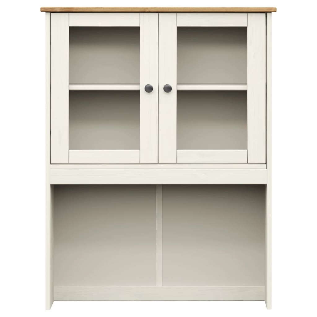 Hoge kast VIGO 80x40x176 cm massief grenenhout wit is nu te koop bij PeponiXL, paradijselijk wonen!