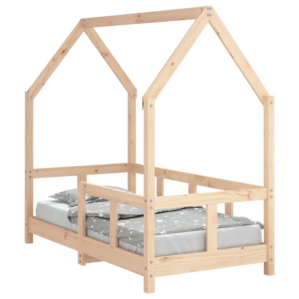 Kinderbedframe 70x140 cm massief grenenhout is nu te koop bij PeponiXL, paradijselijk wonen!