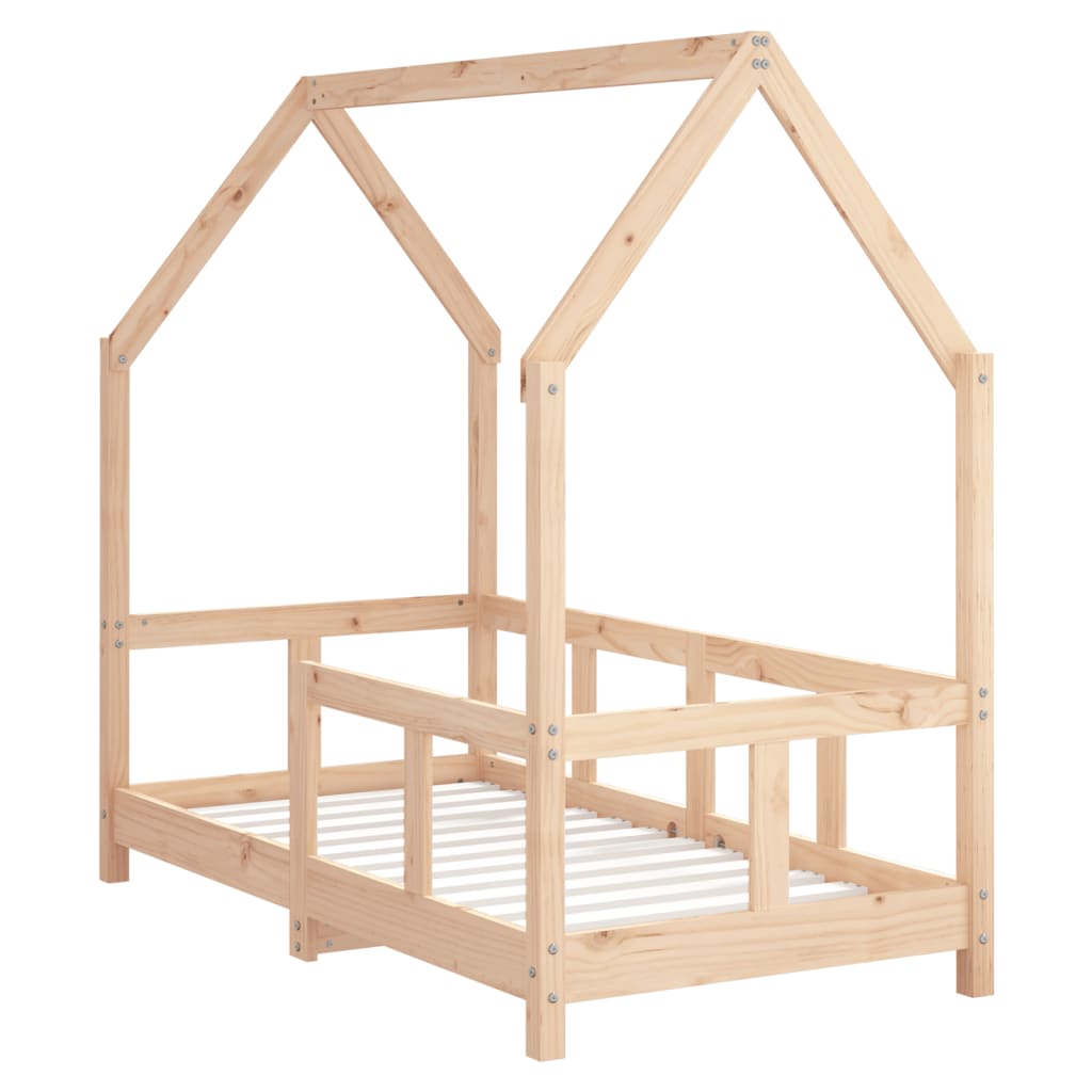 Kinderbedframe 70x140 cm massief grenenhout is nu te koop bij PeponiXL, paradijselijk wonen!