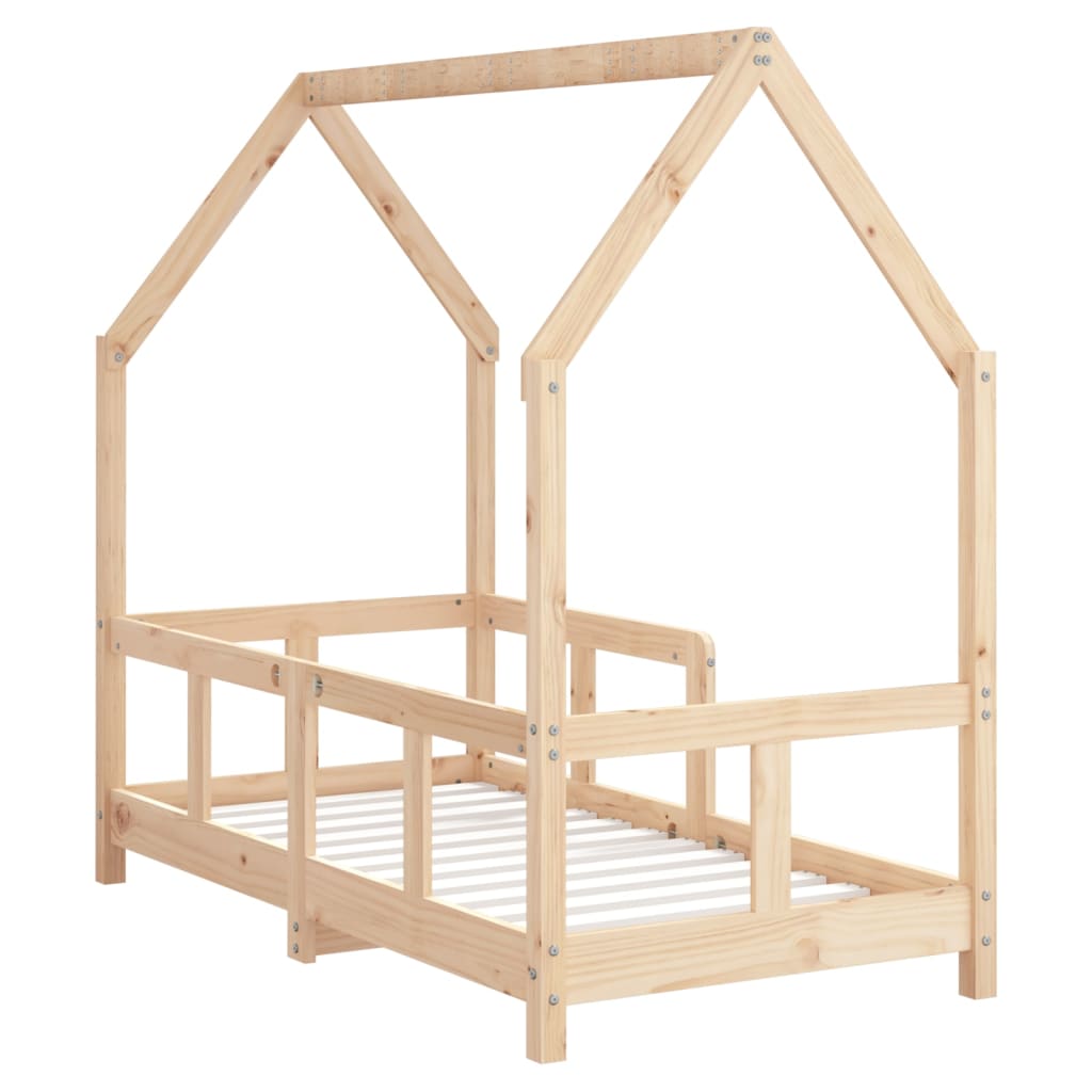 Kinderbedframe 70x140 cm massief grenenhout is nu te koop bij PeponiXL, paradijselijk wonen!