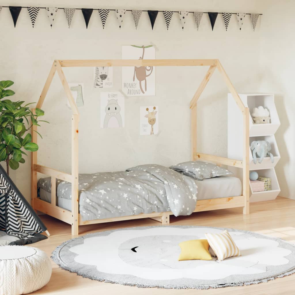 Kinderbedframe 80x160 cm massief grenenhout is nu te koop bij PeponiXL, paradijselijk wonen!