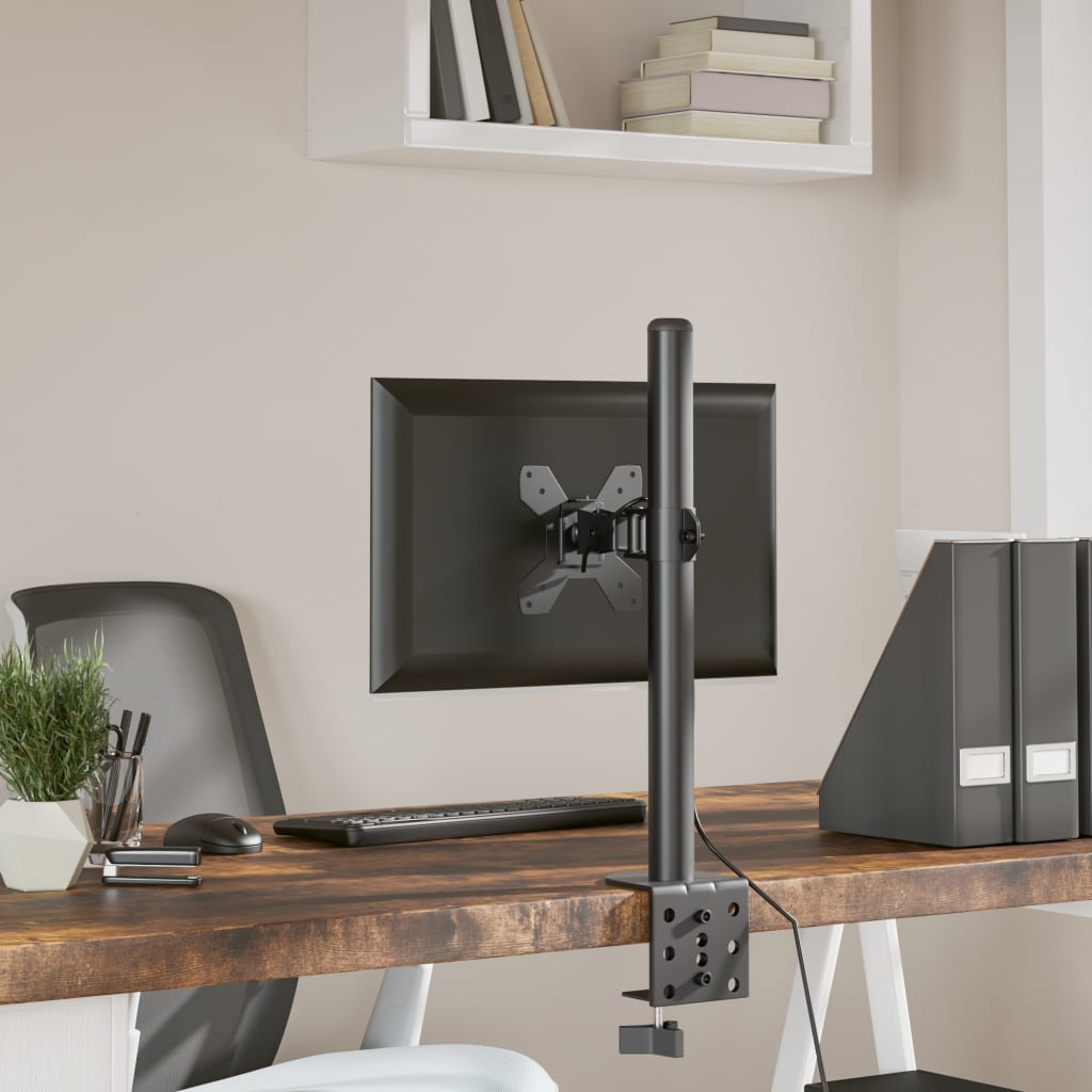 Monitorbeugel VESA 75/100 mm zwart staal is nu te koop bij PeponiXL, paradijselijk wonen!