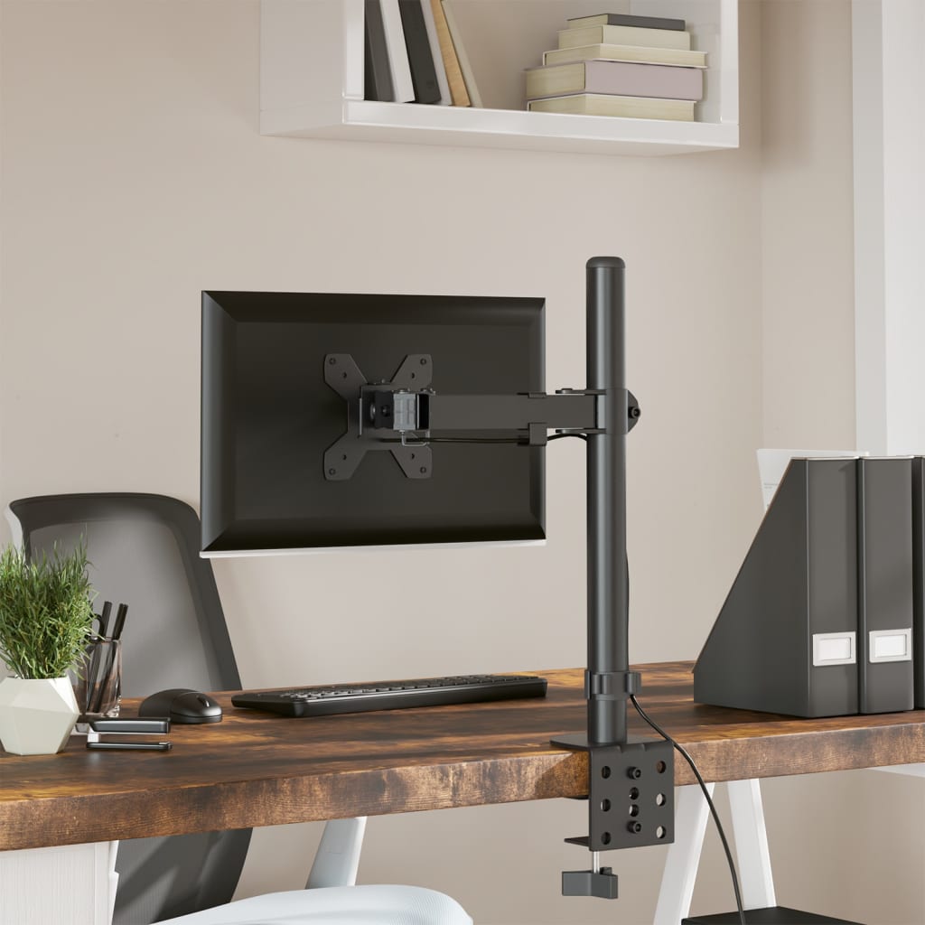 Monitorbeugel VESA 75/100 mm zwart staal is nu te koop bij PeponiXL, paradijselijk wonen!