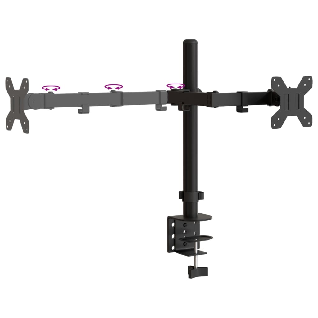 Monitorbeugel VESA 75/100 mm zwart staal is nu te koop bij PeponiXL, paradijselijk wonen!