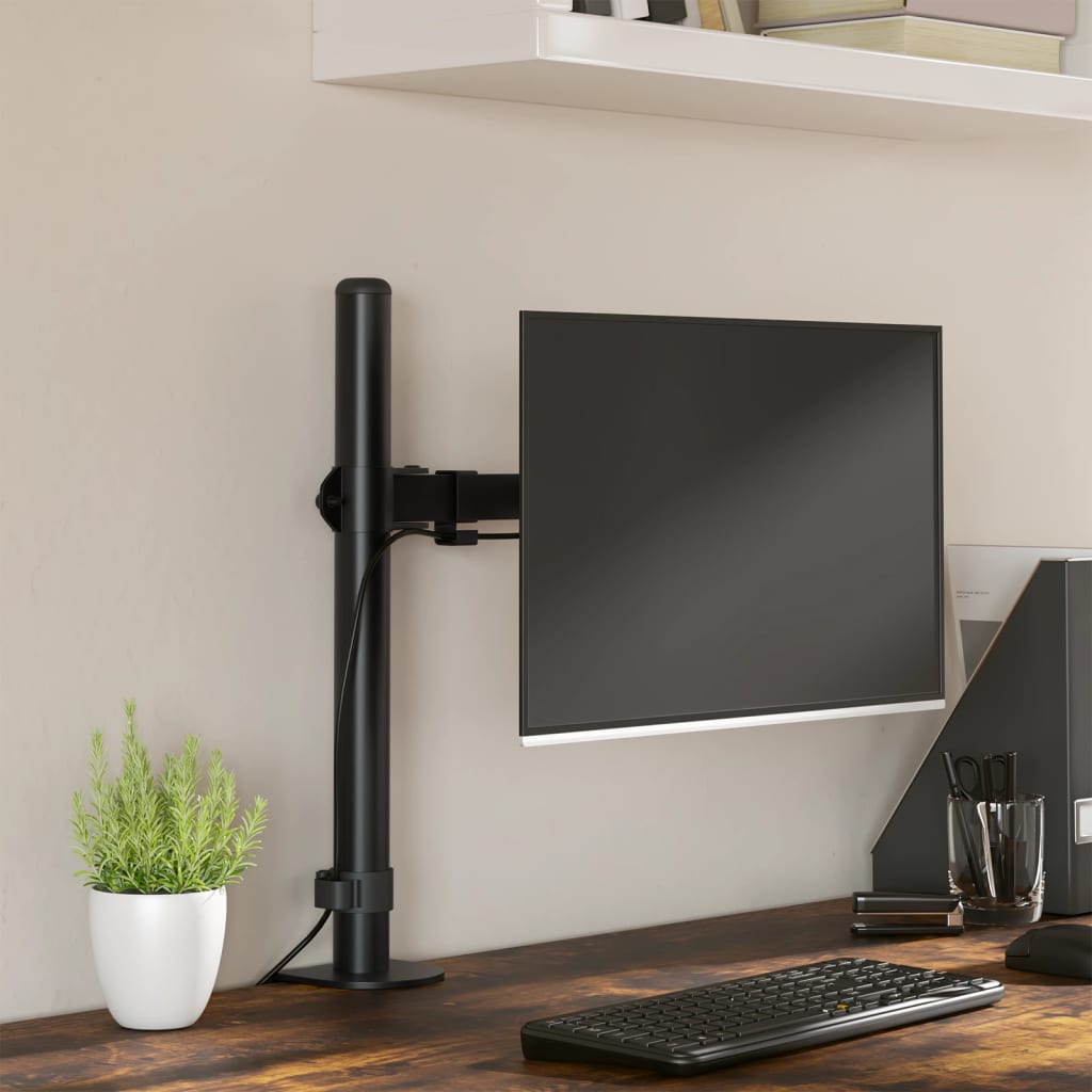 Monitorbeugel VESA 75/100 mm zwart staal is nu te koop bij PeponiXL, paradijselijk wonen!