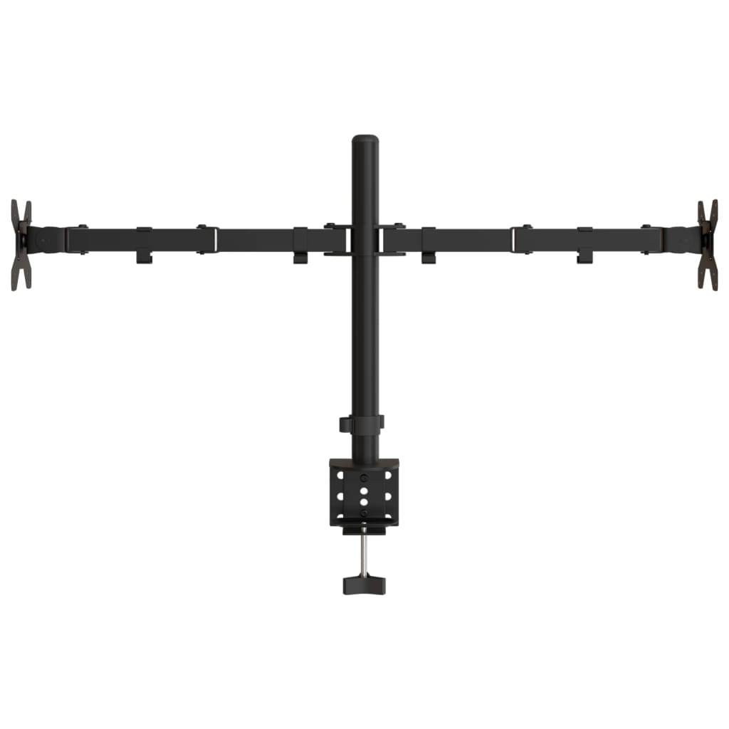 Monitorstandaard dubbel VESA 75/100 mm staal zwart is nu te koop bij PeponiXL, paradijselijk wonen!