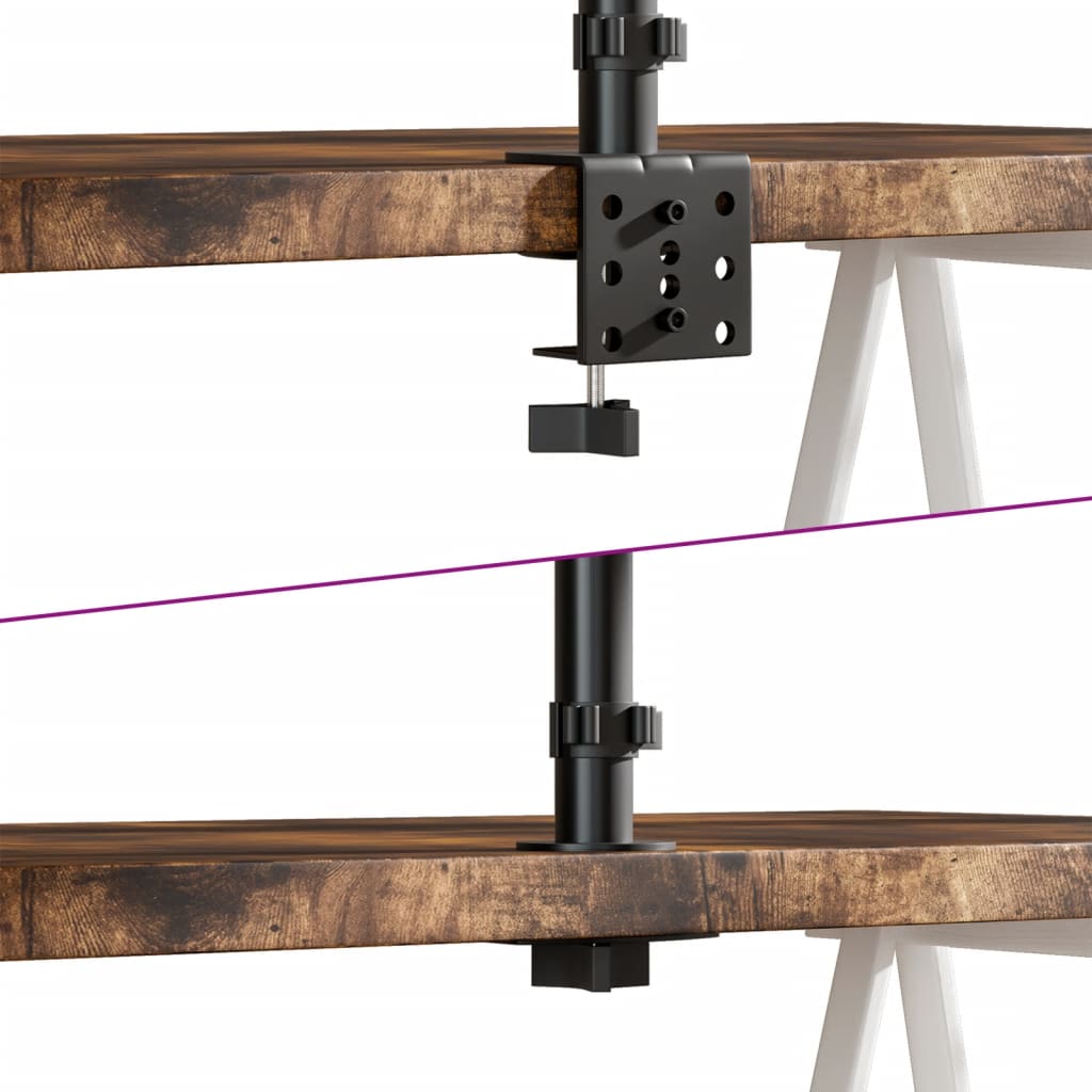 Monitorstandaard dubbel VESA 75/100 mm staal zwart is nu te koop bij PeponiXL, paradijselijk wonen!