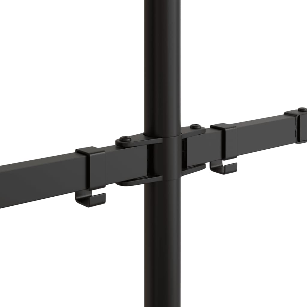 Monitorstandaard dubbel VESA 75/100 mm staal zwart is nu te koop bij PeponiXL, paradijselijk wonen!