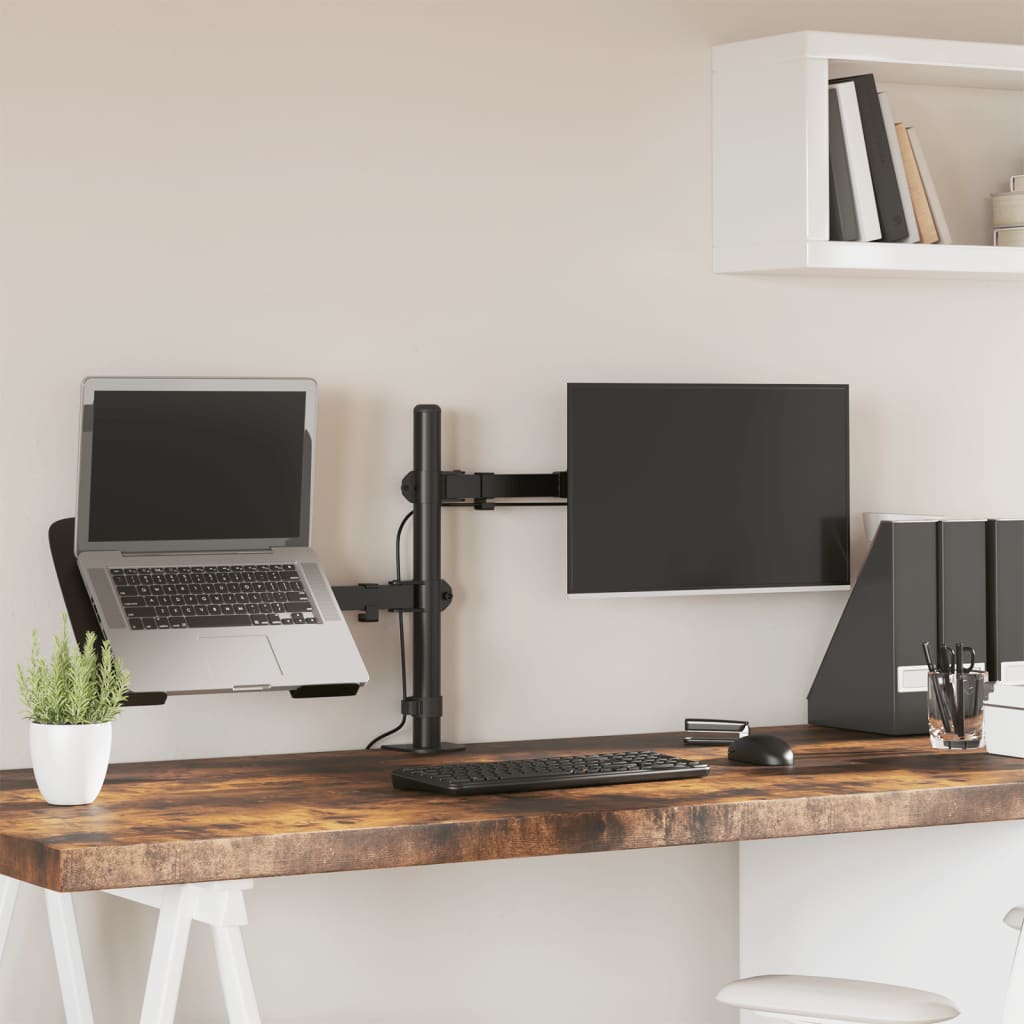 Monitorbeugel VESA 75/100 mm zwart staal is nu te koop bij PeponiXL, paradijselijk wonen!