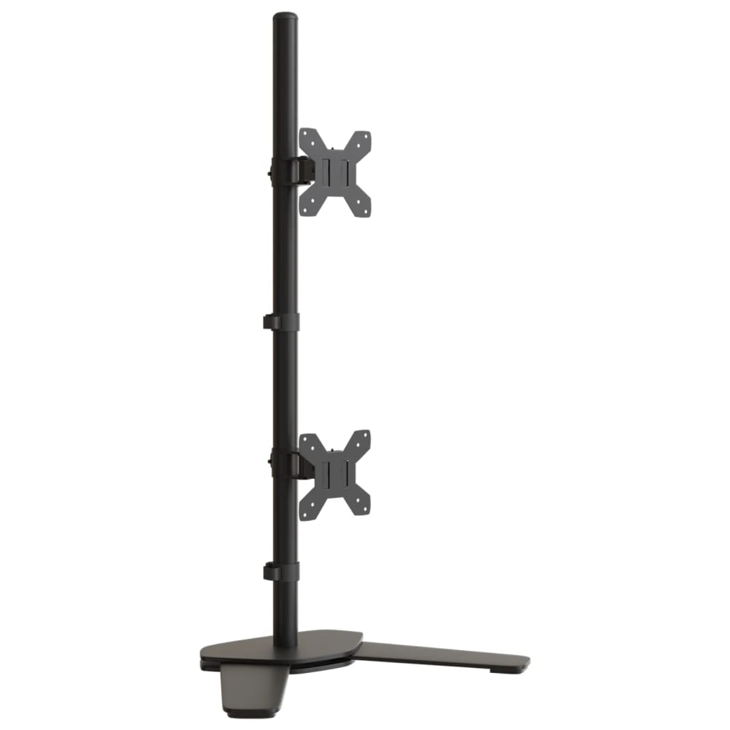 Monitorstandaard dubbel VESA 75/100 mm staal zwart is nu te koop bij PeponiXL, paradijselijk wonen!